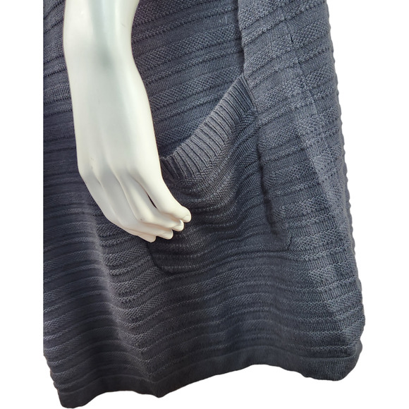 Isaac MIzrahi Live! Cascade-Front Sweater Cardigan Short Sleeve Black Small NWOT - Picture 6 of 14